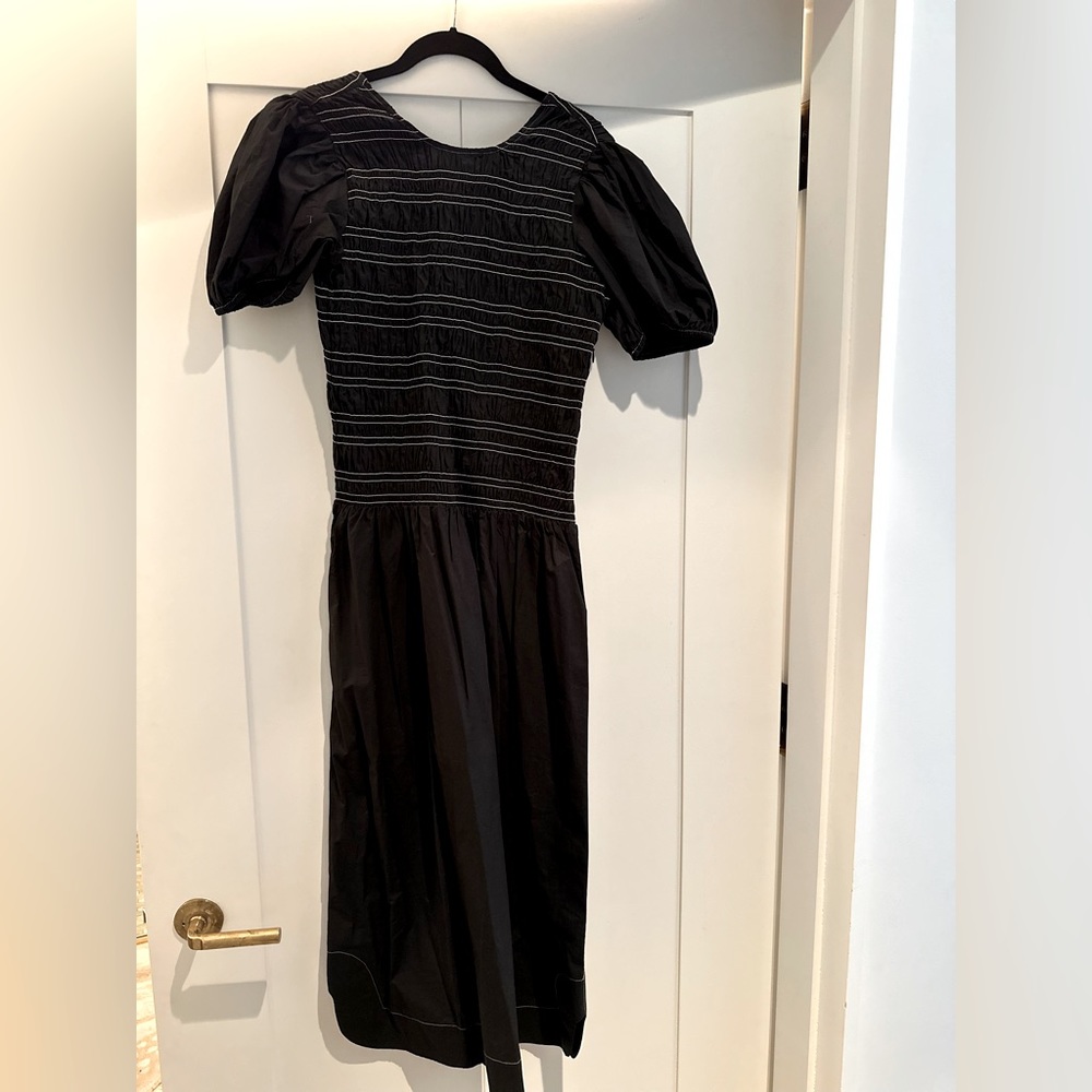Ganni black and white dress